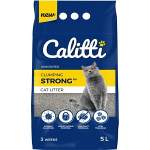 Calitti Strong Bezzapachowy Żwirek Bentonitowy Dla Kota 5 l