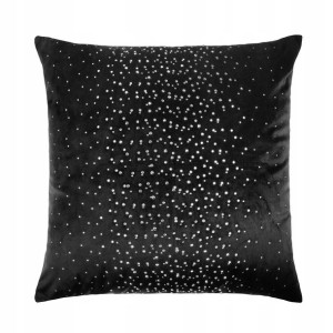 Poszewka Dekoracyjna Welur SHINY Czarna 45x45