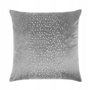 Poszewka Dekoracyjna Welur SHINY Popiel 45x45
