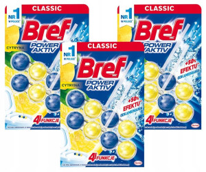 Bref Power Activ Zawieszka kulki WC CYTRYNA 6x50g