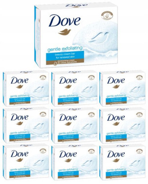 DOVE Mydło w kostce GENTLE EXFOLIATING 10x100g
