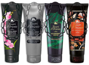 TESORI Żel pod Prysznic MIX Sandał Japoński Piżmo 4x250ml