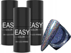 3x Lakier Hybrydowy + Gratis Pyłek Kameleon