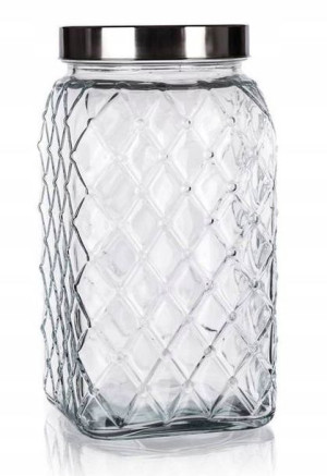 SŁOIK POJEMNIK 4,3 L DECOR na żywność ciastka duży