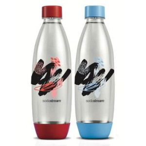 SodaStream butelka 2x1L_ MISTY BLUE/MANDARIN RED FUSE