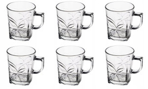 Komplet Szklanka 6 X 260 Ml Na Kawę Herbatę Kubek