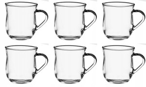 SZKLANKI KUBEK FILIŻANKA 6x 320 ml na kawę herbatę