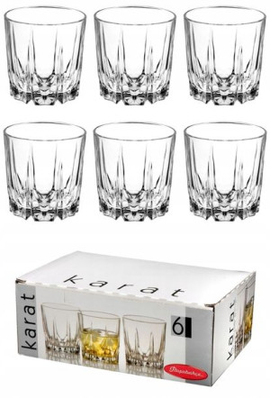 Szklanki Niskie 300 Ml X 6 Na Napoje Whisky Karat
