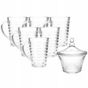 SZKLANKI Z CUKIERNICZKĄ 6 x 250 ml zestaw LUMINARC