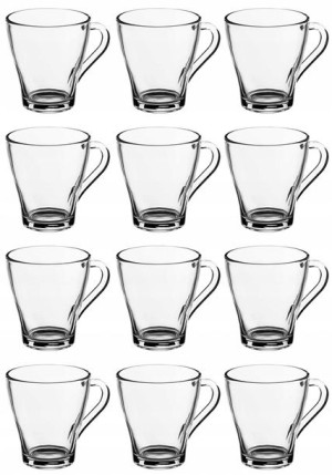 SZKLANKI Z UCHEM 12x 250 ml do kawy herbaty napoje