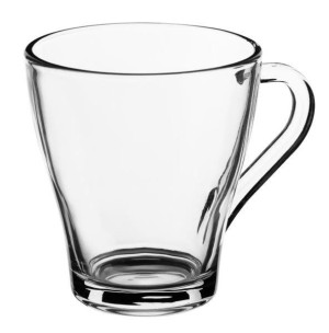 ZESTAW SZKLANEK Z UCHEM 6 x 250 ml do kawy herbaty