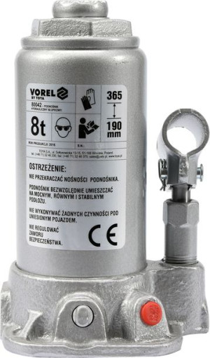 Podnośnik Hydrauliczny Słupkowy 8t 80042 Vorel