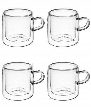 Szklanki Kubek Z Podwójną Ścianką 4 X 270 Ml