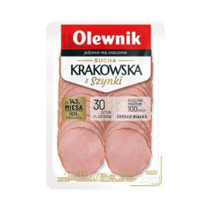 Sucha krakowska z szynki 80g Olewnik