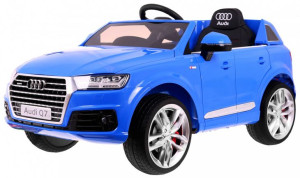 Audi Q7 Quattro S-Line na akumulator niebieski + Pilot + EVA + Radio