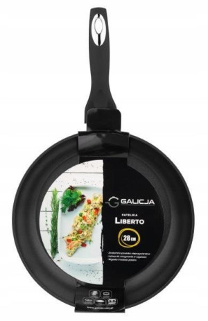 PATELNIA czarna LIBERTO 28 cm tradycyjna galicja