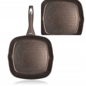 PATELNIA GRILLOWA TRADYCYJNA 28 cm GRANITE banquet
