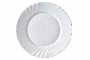 Talerze Płytkie Bianco Białe Komplet 6 X 25cm