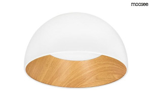MOOSEE lampa sufitowa TOLLA biała / naturalna