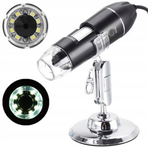 Mikroskop Cyfrowy USB 2Mp 8 LED Przybliżenie 1600x