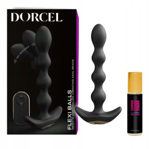 Korek analny na pilota z wibracjami + perfumy