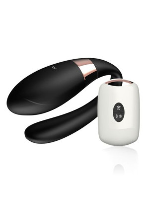 Wibrator Typu Podkówka Dla Obojga Partnerów - V-Vibe Black Boss Series