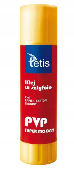 Klej szkolny w sztyfcie PVP biały 35g