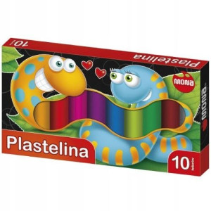 Plastelina szkolna MONA 10 kolorów