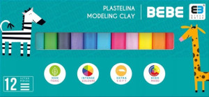 BBI Plastelina 12 kolorów BB KIDS