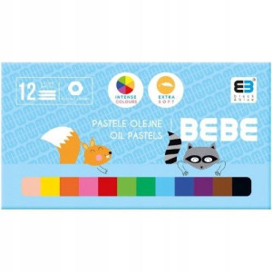 Pastele olejne BBI 12 kolorów BB KIDS