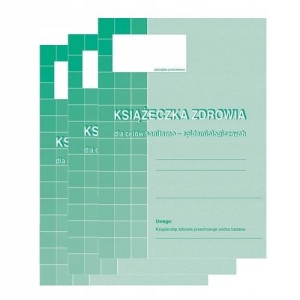 Książeczka zdrowia sanepidowska 530-5 A6 3 szt.