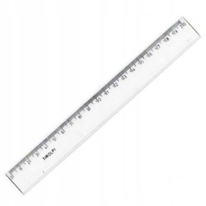 Linijka plastikowa przezroczysta 20cm TIROLPI