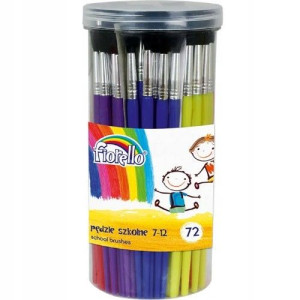 Pędzle szolne akwarelowe w tubie 72 szt. 7-12