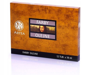 Farby olejne artystyczne 12 kolorów tubka-18ml