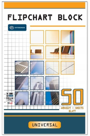 Blok do flipchartów kratka 50arkuszy INT