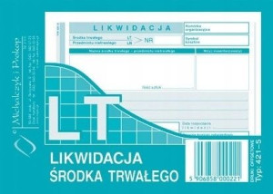 Likwidacja środka trwałego LT A6 421-5