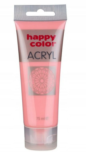Farba akrylowa 75ml różowa pastelowa Happy Color
