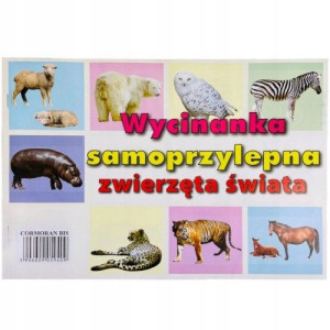 Wycinanka samoprzylepna A4 zwierzęta Cormoran
