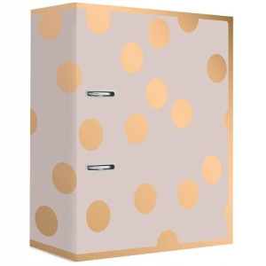 Segregator A4 75mm Satin Gold DOTS