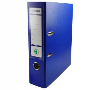 Segregator dźwigniowy A4 PP EKOBOX 80mm NIEBIESKI