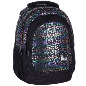 Plecak szklony HASH Holo Effect Neon Kitty, AB330