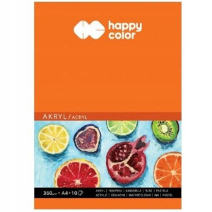 Blok do akrylu A4, 10 arkuszy Happy Color