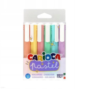 Zakreślacz Pastel CARIOCA 6 kolorów