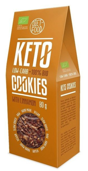 Ciastka Keto Z Cynamonem Bio 80 G - Diet-food