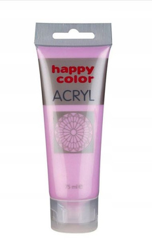 Farba akrylowa 75ml metaliczna różowa Happy Color