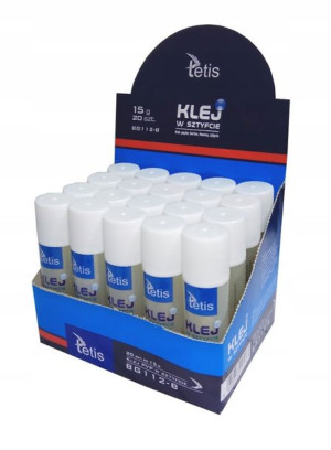 Klej w sztyfcie PVP transparentny 15g- 20 szt.