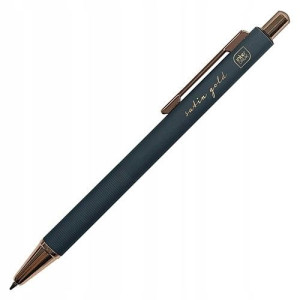 Długopis automatyczny żelowy niebieski Satin Gold