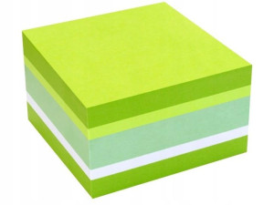 Kostka TRES fluo bazylia 75x75 mm 450k biurowa