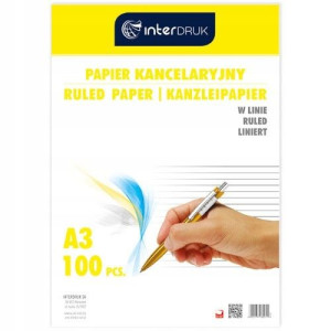 Papier kancelaryjny prośbowy A3 100 ark linia