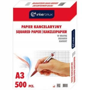 Papier kancelaryjny prośbowy A3 500 ark kratka INT